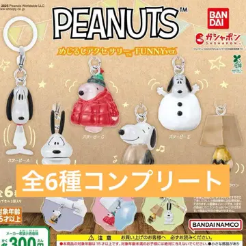 스누피 메지루시 액세서리 전 6종 컴플리트
