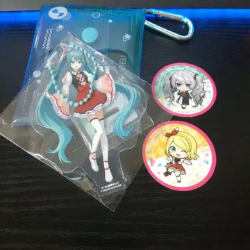 프로세카 스시로 콜라보 한정판 아크릴 스탠드 파우치 피크 하츠네 미쿠