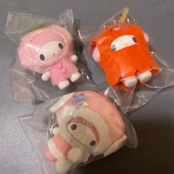 익명 배송 치비토모 산리오 마이멜로디 눈의 정령 화과자 반찬 세트 3개