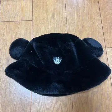 미키마우스 귀 달린 블랙 모자 58cm