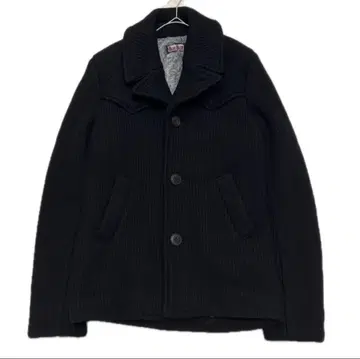 BLUE BLUE 새상품급 압축 니트 울 피 코트 안감 퍼 보아 하리란