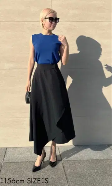 JENNE 랩 플레어 스커트 플레어 스커트 스커트