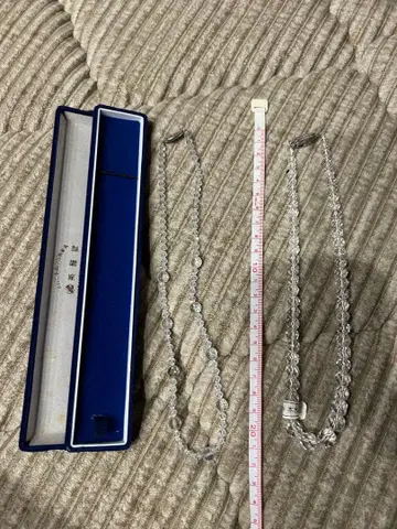 [영아당] 천연 화이트 수정 목걸이 2개 세트