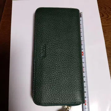 BARCOS 다크 그린 장지갑 코인 케이스