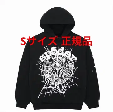 sp5der 블랙 S 사이즈 후드티[정품]