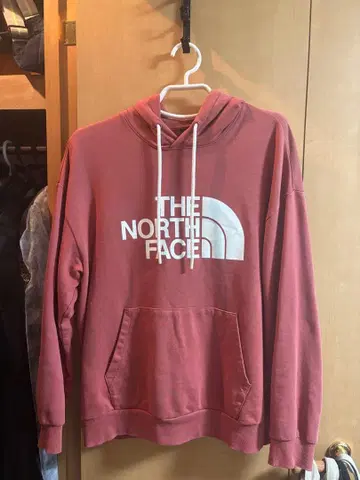 THE NORTH FACE 빨간색 후드티 L