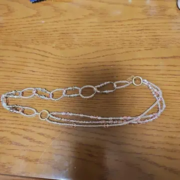 컴플렉스 비즈 헤어밴드 핑크