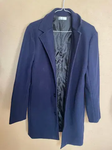 BLACK MOTEL 체스터 코트 네이비