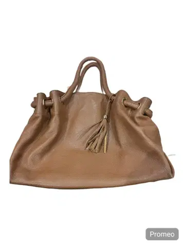 carino 카리노 가죽 핸드백 태슬 포함 브라운