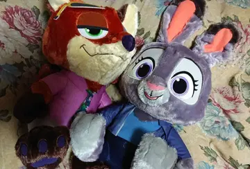 디즈니 주토피아 2 슈퍼 라지 봉제 인형 닉 주디 세트