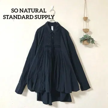 SO NATURAL STANDARD SUPPLY 핀턱 개더 블라우스