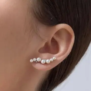 미사용 새상품 ete 펄 이어클립 한쪽 귀용