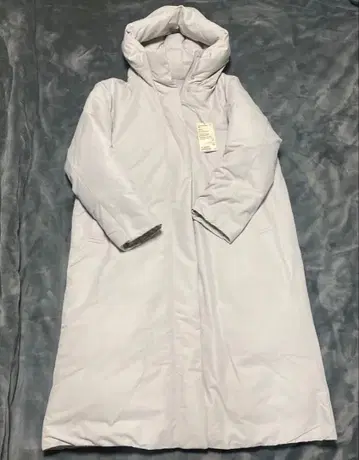 무인양품 다운 롱 코트 XL 라이트 그레이