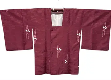 도진기 시보리 무늬 순수 실크 붉은 기 도는 핑크 상태 좋음