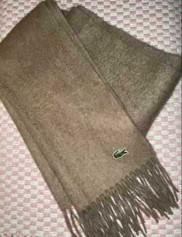 LACOSTE 머플러 브라운 캐시미어