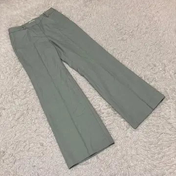 PLST 플라스테 와이드 팬츠 캐주얼 팬츠 무지 민트 그린 M