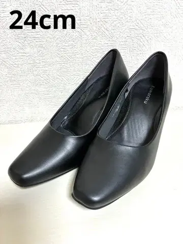 [ 새상품급 ] fuwaraku ( 24cmEEE ) 펌프스 스퀘어토