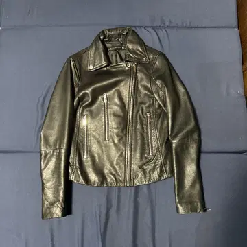 ZARA WOMAN 블랙 라이더 자켓 양가죽