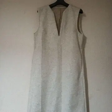 그레이 슬리브리스 롱 원피스