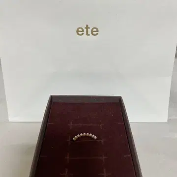 ete K10YG 레이어드 펄 반지