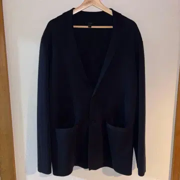 COS 밀라노 니트 자켓 이지케어 울 네이비 L