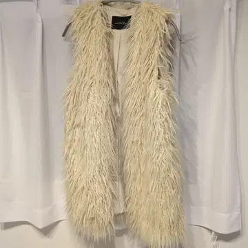 UNITED ARROWS 아이보리 퍼 스타일 베스트