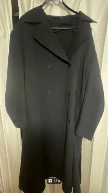 ZARA 블랙 트렌치코트 허리 벨트 포함