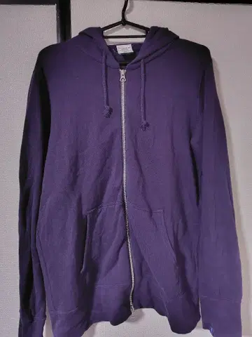 루프 휠러 엑스트라 라이트 지퍼 후디 퍼플