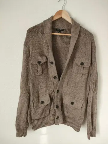 새상품급 BANANA REPUBLIC 브라운 계열 니트 가디건 M 사이즈