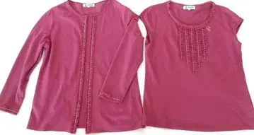 PICONE 피코네 스팽글 장식 앙상블 핑크