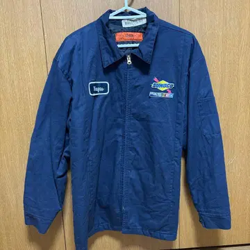 SUNOCO NASCAR 공식 자켓 네이비 아우터 블루종 구제 의류