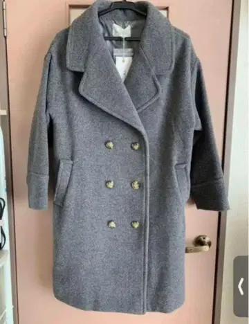 언그리드 새상품 루즈핏 P 코트 그레이 S M인 분도 OK!