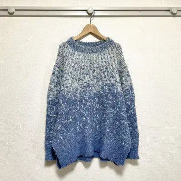 로리즈팜 블루 계열 그라데이션 루즈핏 오버 사이즈 F 사이즈