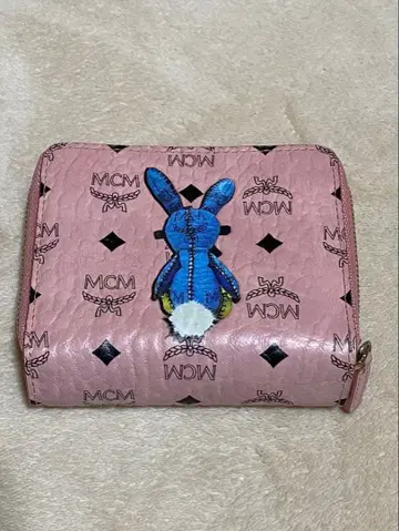 MCM 핑크 토끼 지갑