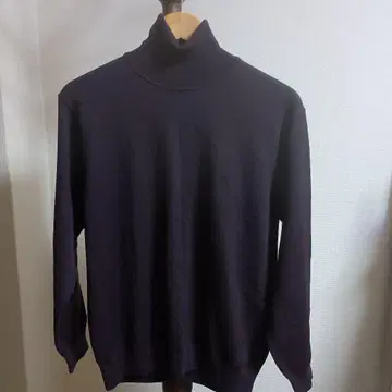 munsingwear 터틀넥 스웨터 퍼플 먼싱웨어