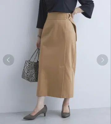 그린 레이블 릴랙싱 사이드 슬릿 내로우 스커트 36