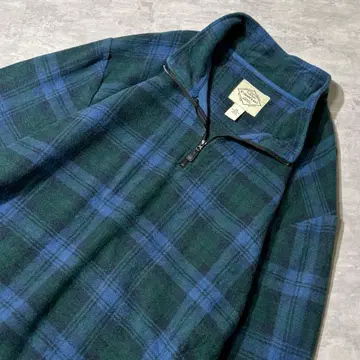 00s ST JOHN'S BAY 하프 지퍼 플리스 블랙워치