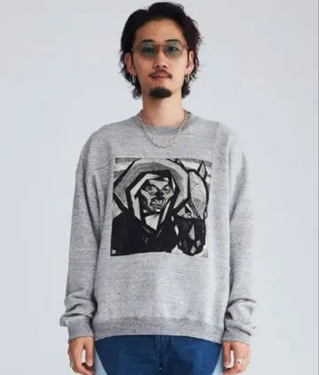 Sasquatchfabrix. 말 프린트 맨투맨 SWEATSHIRT