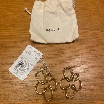 미사용 새상품 agnis b. 골드 플라워 귀걸이