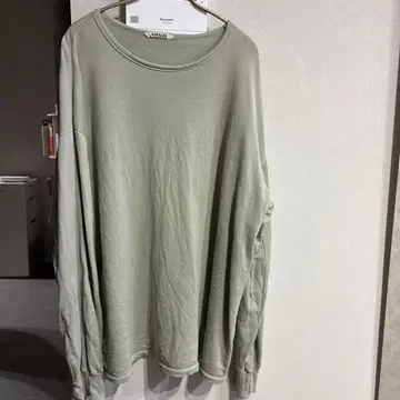 AURALEE 민트 그린 맨투맨 사이즈 5 (XL 상당)