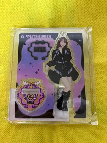 FRUITS ZIPPER 후루파 아크릴 스탠드 블랙 의상 나카가와 루나