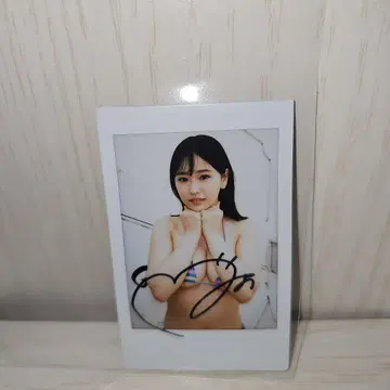 사쿠라기 미오 [ 두근두근해? ] 현장 친필 사인 폴라로이드