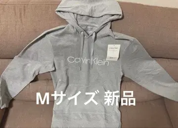 [ 미사용 새상품 ] Calvin Klein M 사이즈 그레이 후드티