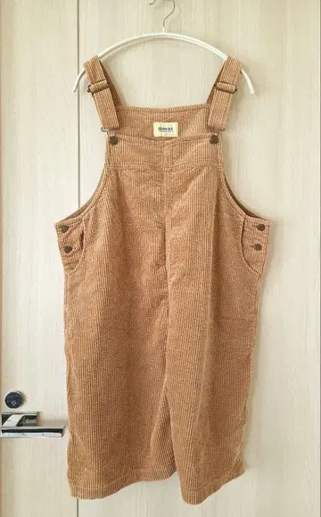 BEAMS BOY 코듀로이 살로펫 스커트 오버롤 스커트 베이지