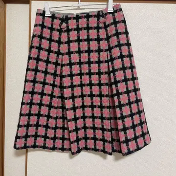 M'S GRACY 체크 무늬 플레어 스커트 38