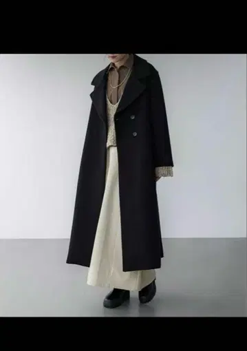 crewre 커스텀 멜톤 맥시 코트 사이즈 1