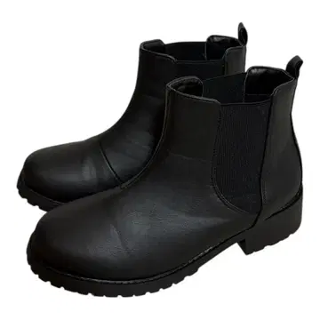 새상품급 North Date 블랙 사이드 고어 부츠 23.5cm