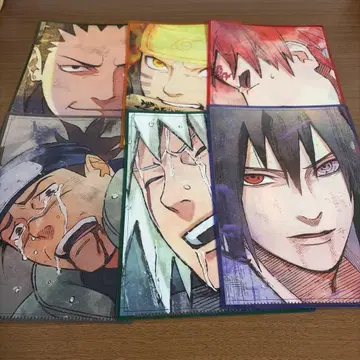 NARUTO 돌풍전 mini 클리어 파일 컬렉션 6종 세트 덤 포함