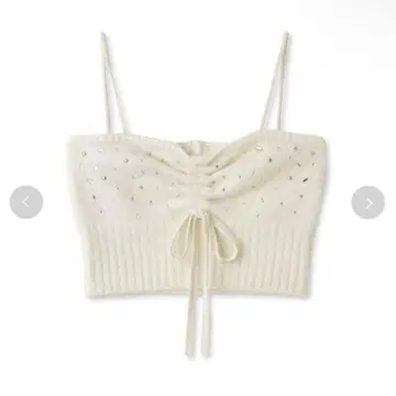 리본 니트 뷔스티에 릴리 브라운