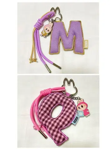 러브브 THE MONSTERS 알파벳 펜던트 M Q 점 세트